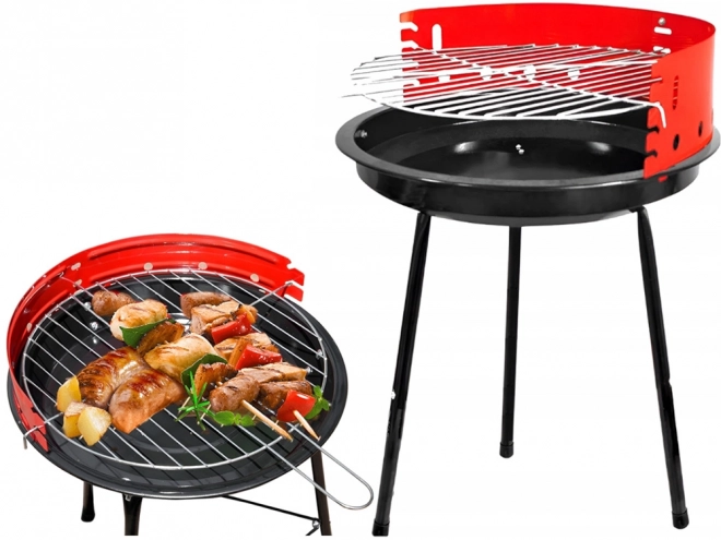Grătar portabil de gradină pentru camping cu cărbune