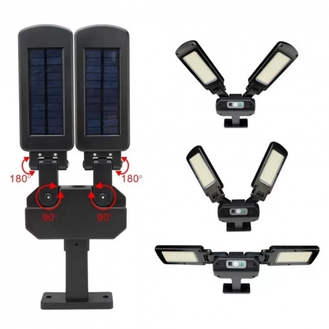 Lampă stradală solară LED cu senzor și telecomandă Maclean