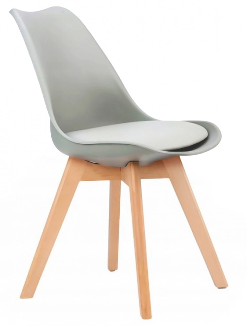 Scaune, set de scaune pentru living și sufragerie cu pernă, gri deschis ModernHome
