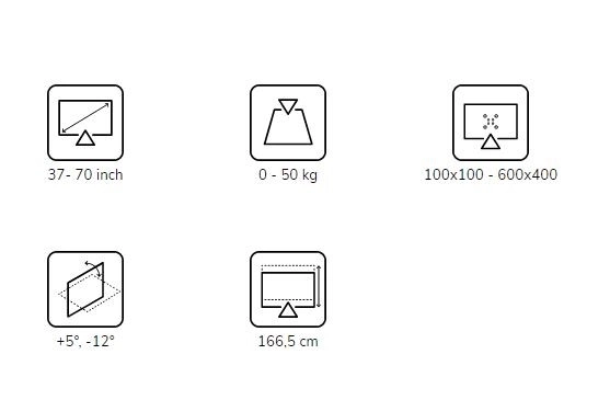 Stativ mobil pentru televizor de până la 70 inch