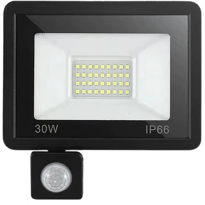 Reflector LED Exterior 30W cu Senzor de Mișcare și Amurg IP66
