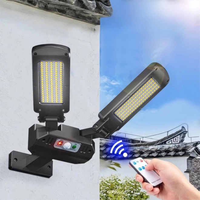 Lampă stradală solară LED cu senzor și telecomandă Maclean