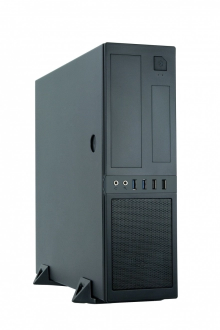 Carcasă compactă neagră pentru computer mATX