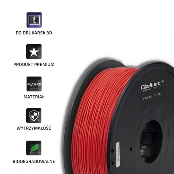 Filament profesional pentru imprimantă 3D PLA PRO 1.75mm roșu
