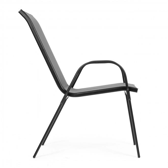 Set de scaune de grădină pentru terasă, balcon, culoare gri