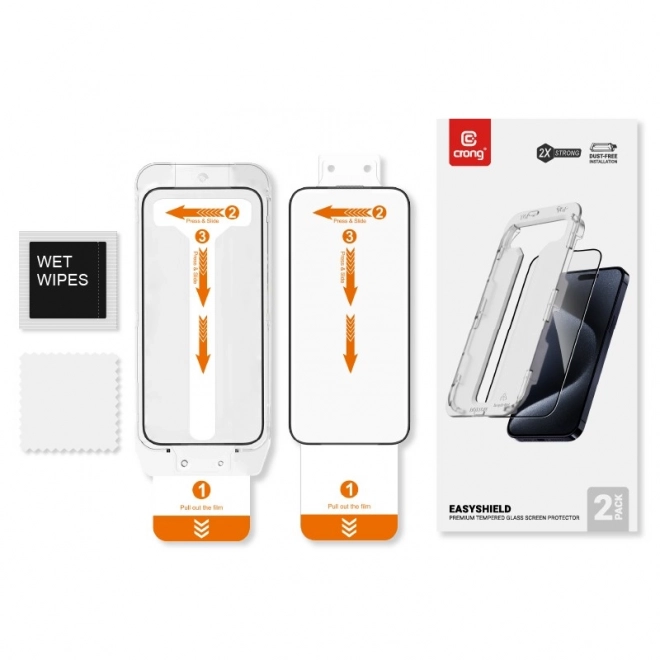 Sticlă de protecție pentru iPhone 16 Plus și iPhone 15 Plus