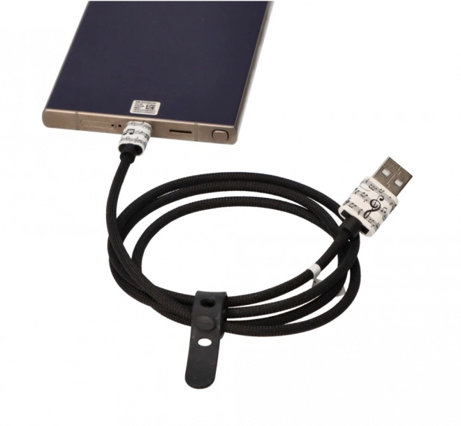 Cablu USB-C cu motiv muzical