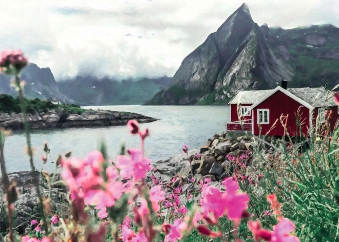 Puzzle Ravensburger cabană scandinavă 1000 piese