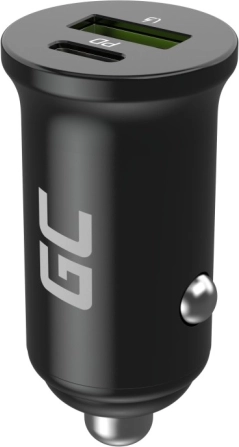 Încărcător auto PowerRide Nano38 38W 6A 1xUSB-C,1xUSB-A
