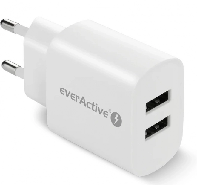 Încărcător de rețea 2X USB 2,4A alb