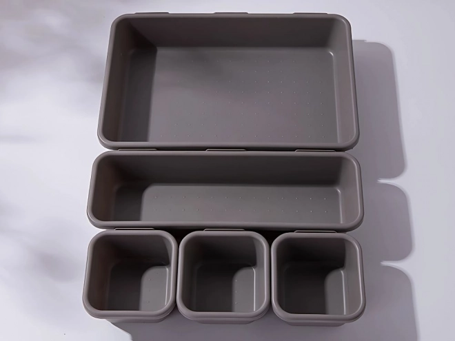 Set de organizatoare din plastic pentru obiecte mici