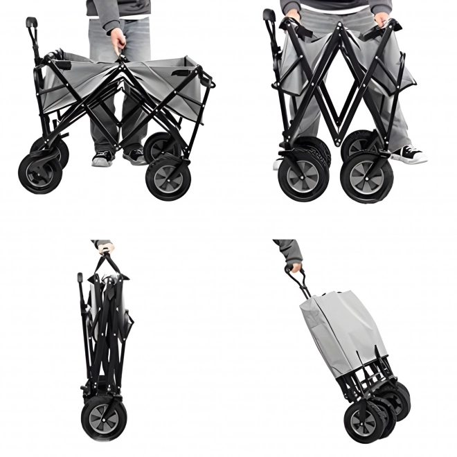 Cărucior de transport pliabil MultiGarden 47x105 cm, portocaliu