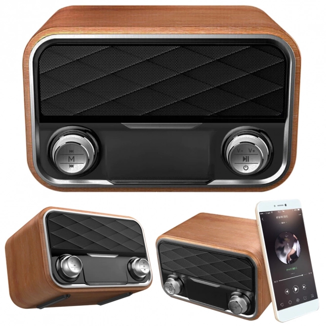 Radio retro portabil cu bluetooth și FM