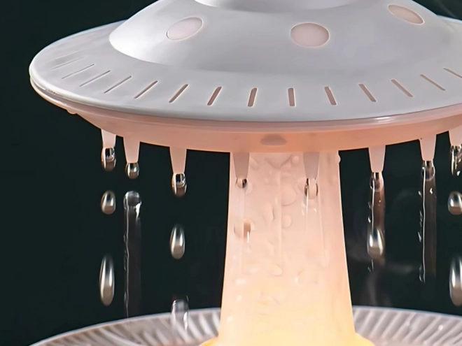 Difuzor de aromă UFO cu umidificator și lampă LED