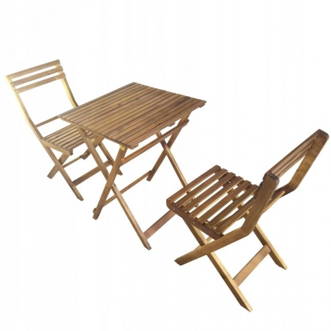 Set mobilier de grădină din lemn de salcâm