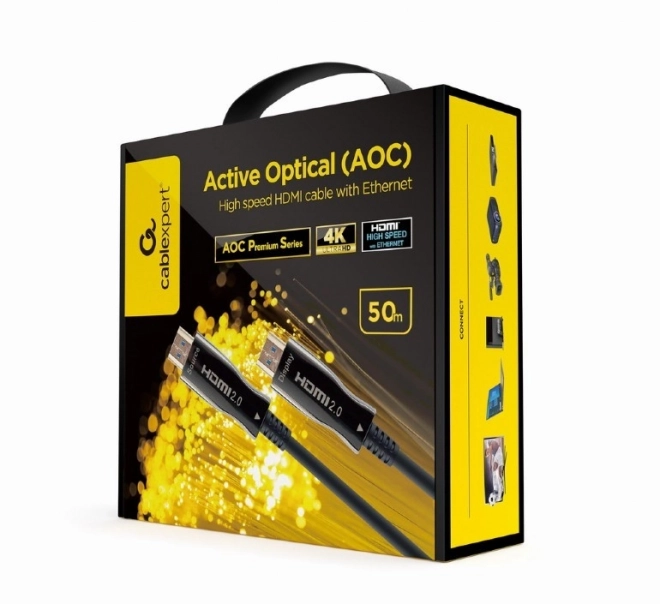 Cablu HDMI AOC de mare viteză cu ethernet premium 50 m