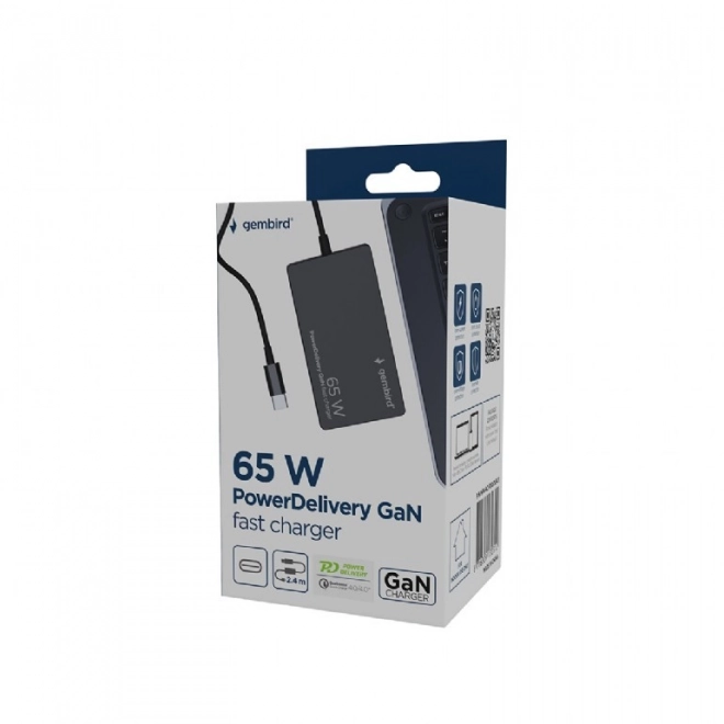 Încărcător universal 65W USB-C negru