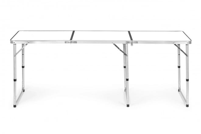 Masă turistică, masă pliabilă de camping, blat alb 180 x 60 cm