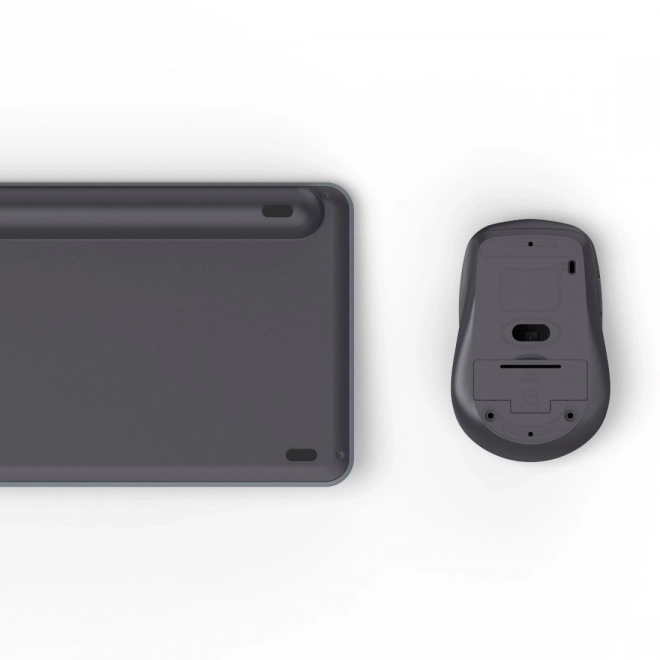 Set tastatură și mouse negru-gri