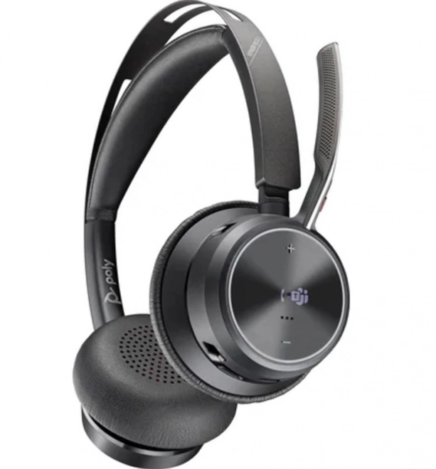 Căști stereo Voyager Focus 2 cu certificare Microsoft Teams