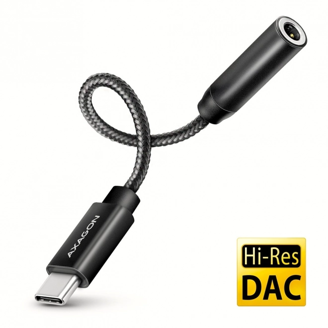 Adaptor audio USB-C cu DAC Axagon Hi-Res