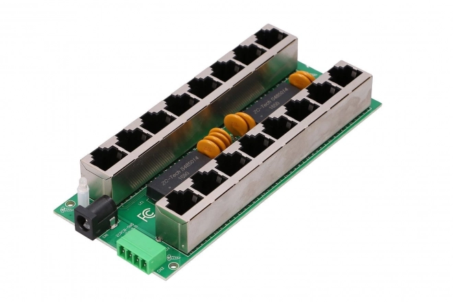 Injektor gigabit PoE Extralink cu 8 porturi
