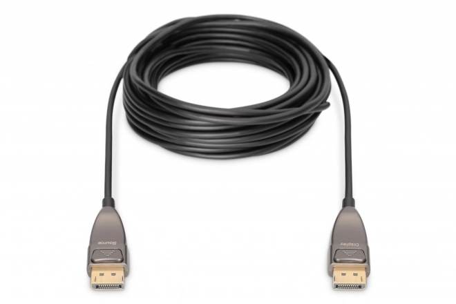AOC DisplayPort 1.4 8K/60Hz UHD DP/DP M/M cablu hibrid negru – 20 m