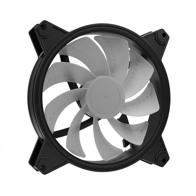 Ventilator negru ARGB silențios 140 mm cu palete inverse