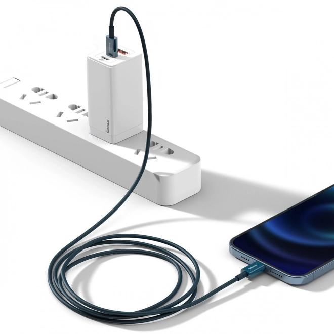 Cablare USB-C pentru iPhone 20W PD 2m albastru