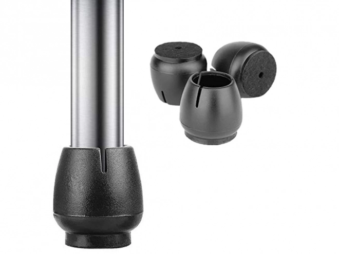 Protecții din pâslă pentru picioarele scaunului 12-16 mm negre set 16 bucăți