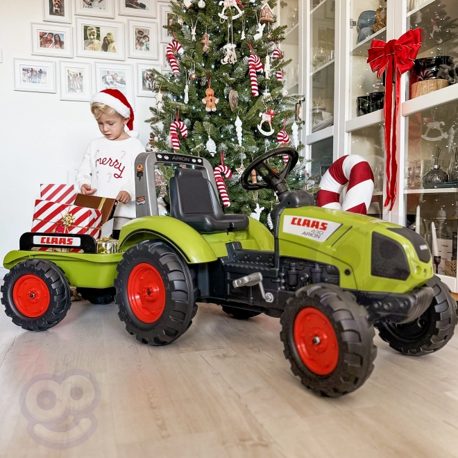 FALK Tractoare cu pedale Claas Arion 430 cu remorcă