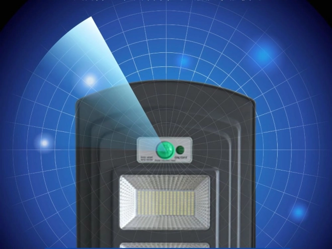 Lampa stradală solară LED cu telecomandă și senzori
