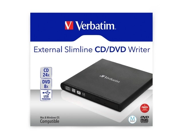 Unitate externă Verbatim DVD-RW USB 2.0 Slim