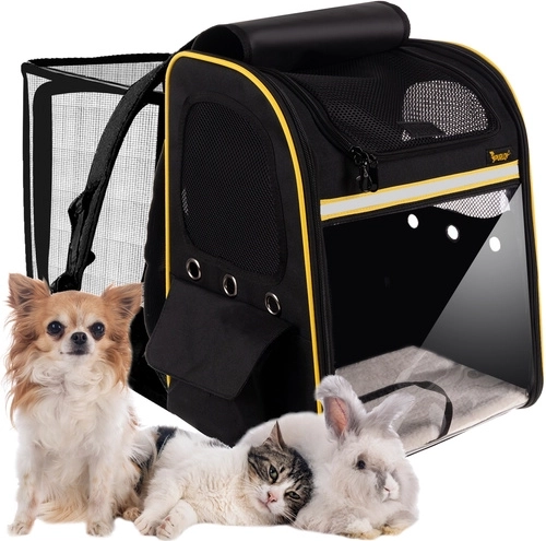 Cutie de transport tip rucsac pentru animale Purlov cu fereastră panoramică