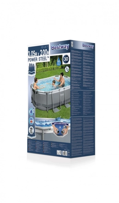 Piscină supraterană Power Steel 305x200x84 cm