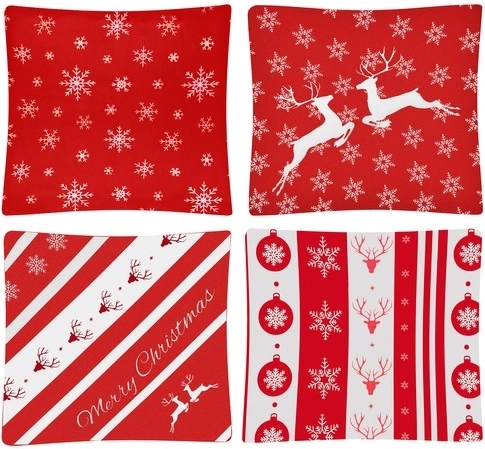 Stil de Crăciun unitar în set de 4 bucăți