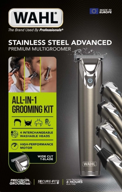 Trymer stainless steel avansat cu baterie litiu-ion