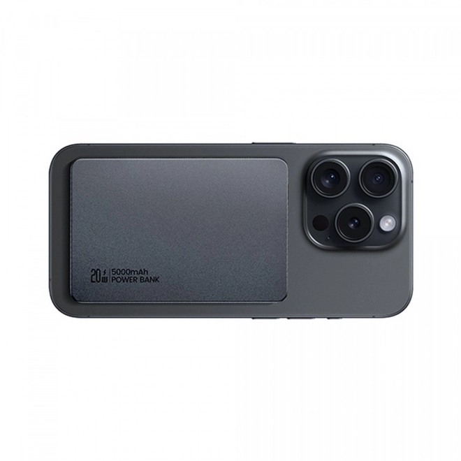 Powerbank MagSafe 5000mAh Alb cu Încărcare Inductivă și PD