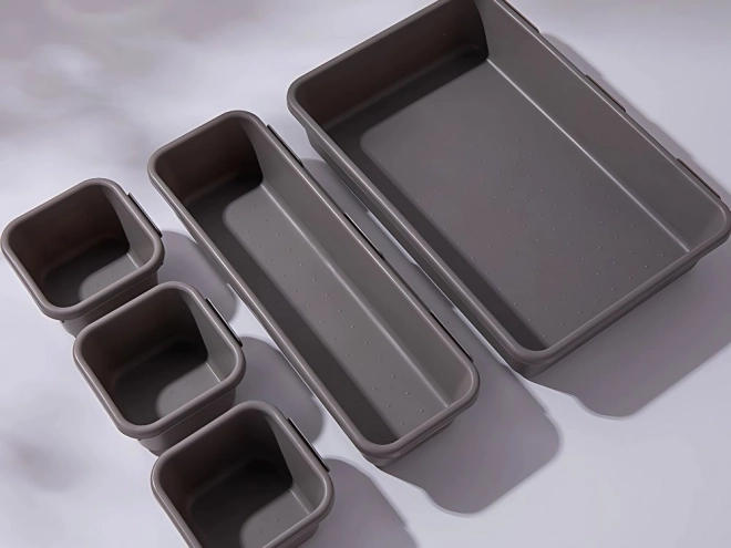 Set de organizatoare din plastic pentru obiecte mici