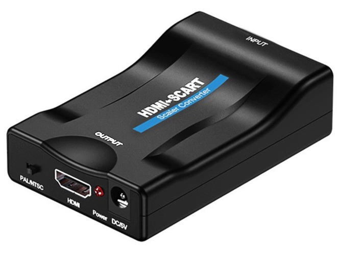 Adaptor convertor scart la hdmi av euro full hd