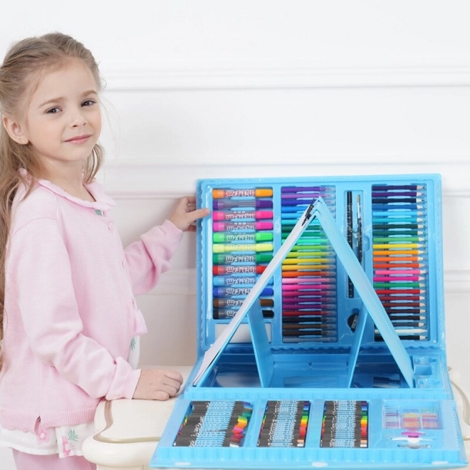 Set de artă pentru copii în valiză cu 208 piese