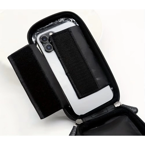 Geantă de bicicletă pentru telefon cu husă impermeabilă și parasolar