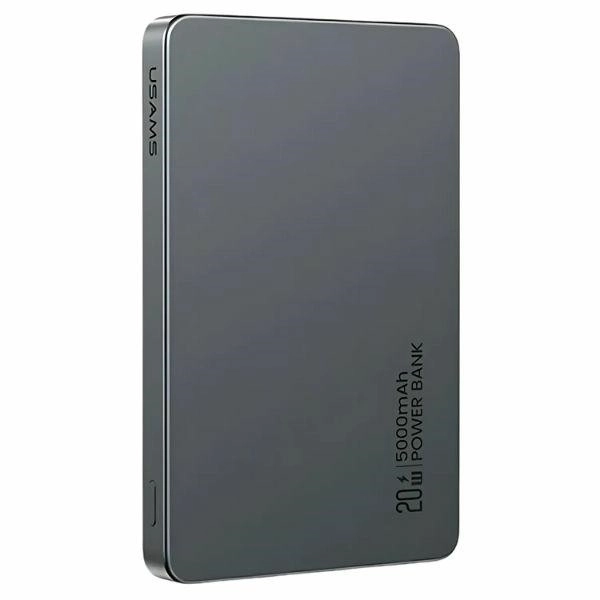 Powerbank MagSafe 5000mAh Alb cu Încărcare Inductivă și PD