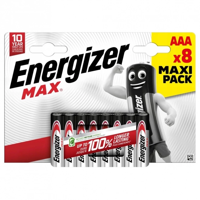 Baterii alcaline AAA Energizer Max 8 buc