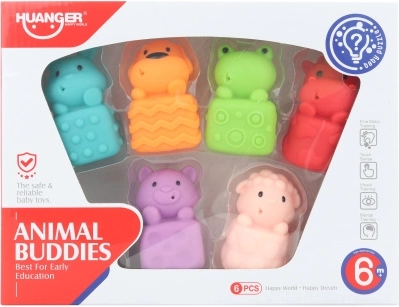 Animăluțe pentru apă – set de jucării de baie din cauciuc (6 buc.)