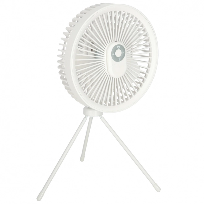 Ventilator de birou fără fir alb