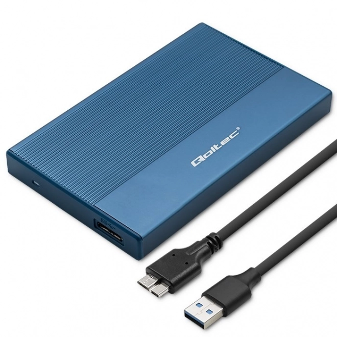 Carcasă externă pentru SSD și HDD 2.5" USB 3.0 albastră