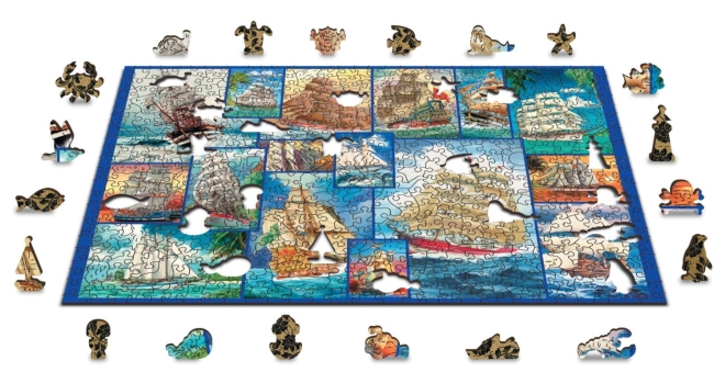 Puzzle Reversibil 2 în 1