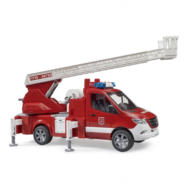 Mașină de pompieri Mercedes-Benz Sprinter cu scară pentru copii