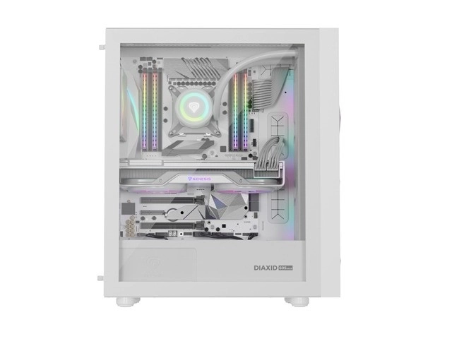 Carcasă pc Genesis Diaxid 605 ARGB Midi Tower Alb
